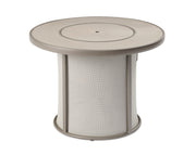 Stonefire 32" Round Gas Fire Pit Table — with the burner cover fitted