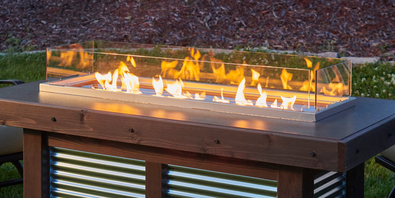 12" x 42" Rectangular Folding Glass Wind Guard