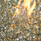 Clear Tempered Fire Glass Gems — with the burner lit