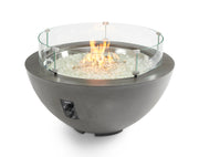 Cove 42" Round Gas Fire Pit Bowl — with fire glass media
