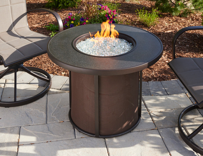 Stonefire 32" Round Gas Fire Pit Table