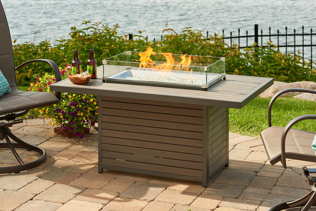 Brooks Rectangular Gas Fire Pit Table