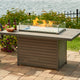 Brooks Rectangular Gas Fire Pit Table