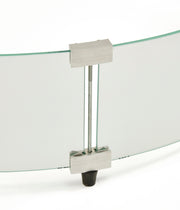 20" Round Glass Wind Guard — with fire glass media