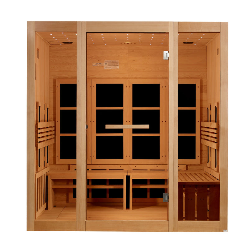 Golden Designs 8-Person Full Spectrum Near Zero EMF Sauna - View 3