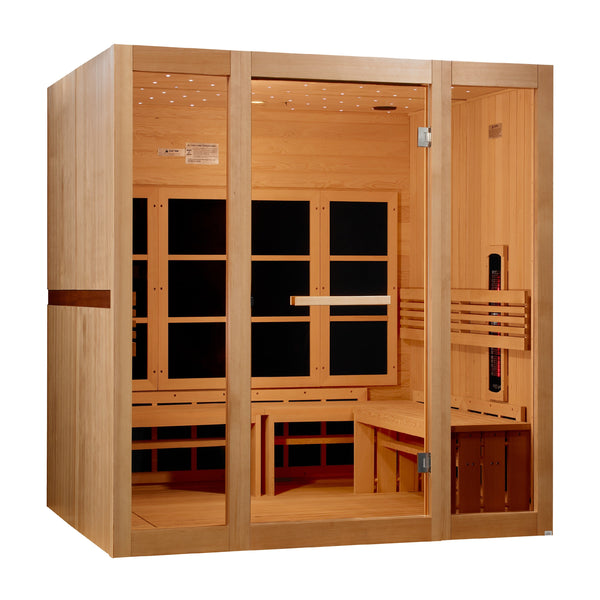 Golden Designs 8 Person Full Spectrum Near Zero EMF FAR IR Sauna