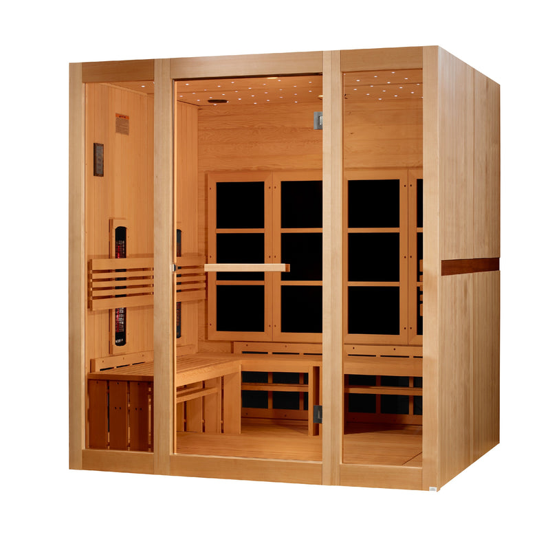 Golden Designs 8-Person Full Spectrum Near Zero EMF Sauna - View 2
