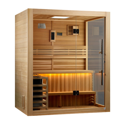 Golden Designs Hanko 3-Person Traditional Sauna