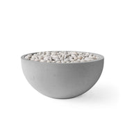 HPC Dekko Serenade 32 Concrete Fire Pit in Charcoal / Ivory Beach Stone finish
