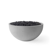 HPC Dekko Serenade 32 Concrete Fire Pit in Charcoal / Black Lava Rock finish