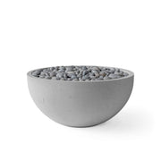 HPC Dekko Serenade 32 concrete fire pit in Charcoal with Slate Beachstone