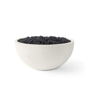 HPC Dekko Serenade 40 concrete fire pit in Limestone with Black Lava Rock