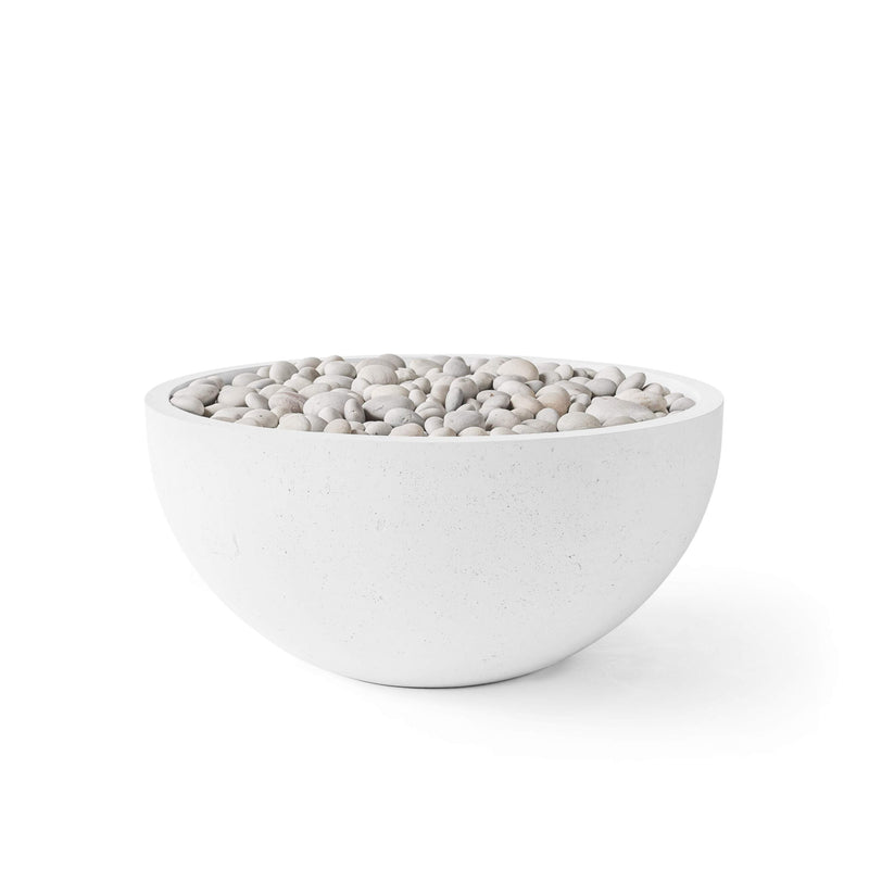 HPC Dekko Serenade 32 Concrete Fire Pit in Natural / Ivory Beach Stone finish