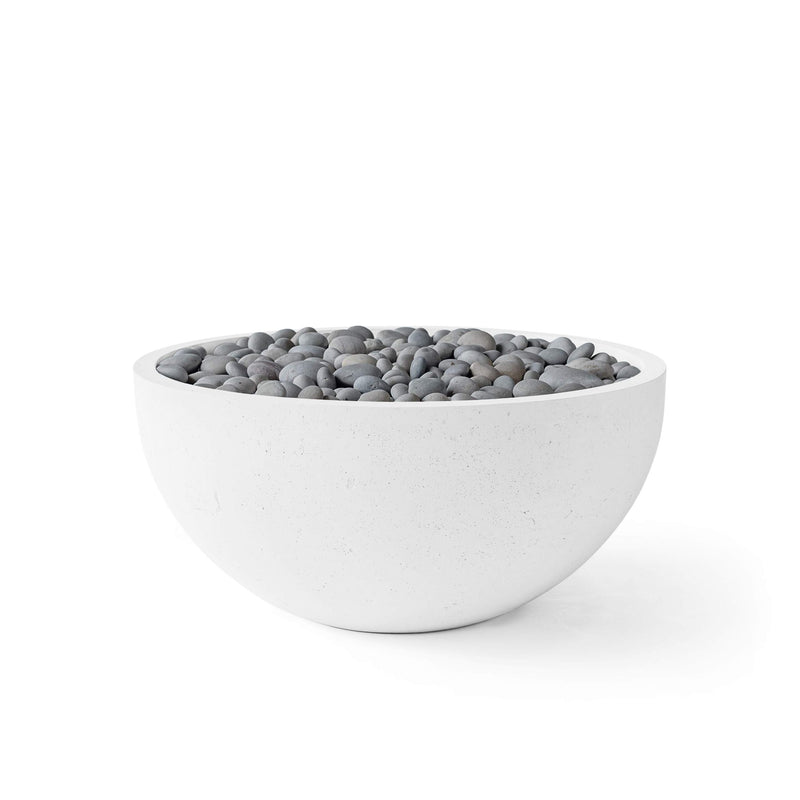 HPC Dekko Serenade 32 concrete fire pit in Natural with Slate Beachstone