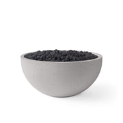 HPC Dekko Serenade 32 Concrete Fire Pit in Sandstone / Black Lava Rock finish
