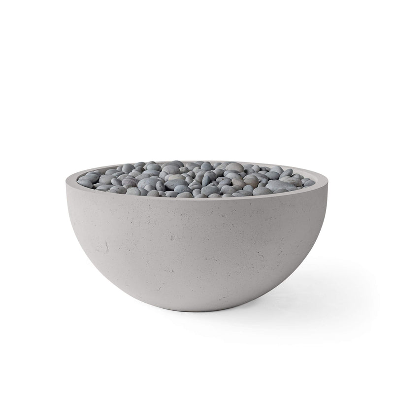HPC Dekko Serenade 32 concrete fire pit in Sandstone with Slate Beachstone