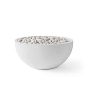 HPC Dekko Serenade 40 concrete fire pit in Ash with Ivory Beachstone