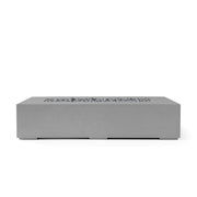 HPC Dekko Sonoma 56 concrete fire pit in Charcoal with Slate Beachstone