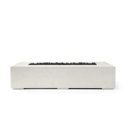 HPC Dekko Sonoma 56 concrete fire pit in Limestone with Black Lava Rock