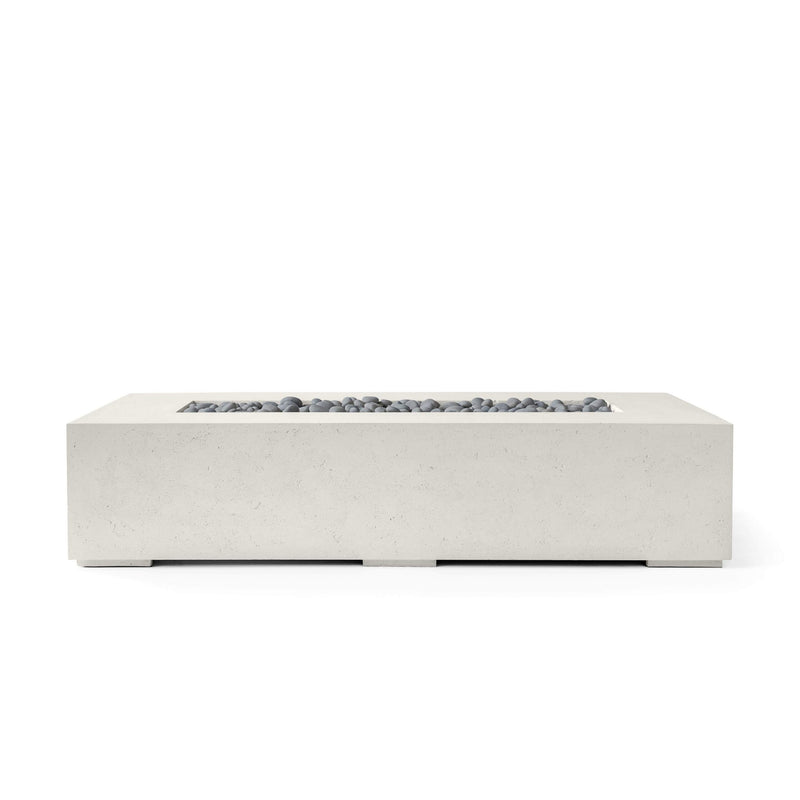 HPC Dekko Sonoma 56 concrete fire pit in Limestone with Slate Beachstone