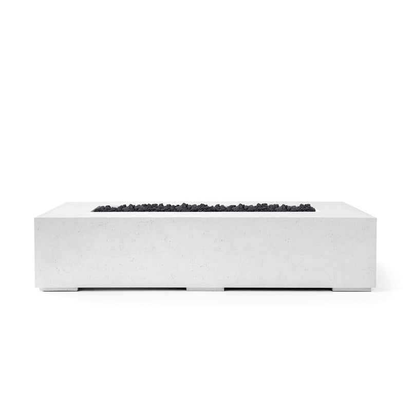 HPC Dekko Sonoma 56 Concrete Fire Pit in Natural / Black Lava Rock finish