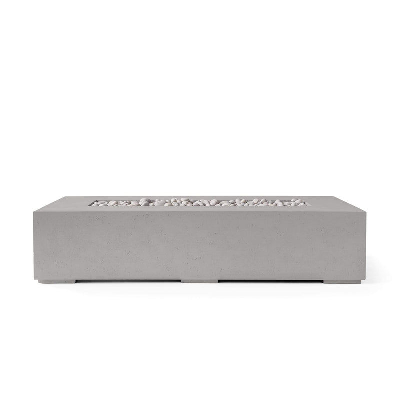 HPC Dekko Sonoma 72 Concrete Fire Pit in Sandstone / Ivory Beach Stone finish