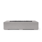 HPC Dekko Sonoma 72 Concrete Fire Pit in Sandstone / Black Lava Rock finish