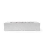 HPC Dekko Sonoma 72 concrete fire pit in Ash with Ivory Beachstone